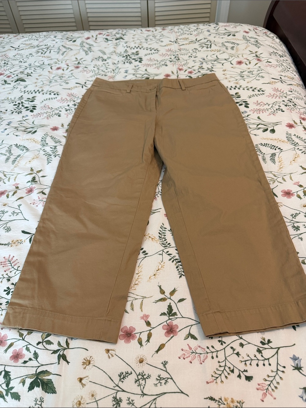 Talbots Women’s Khaki Straight-Leg Chinos